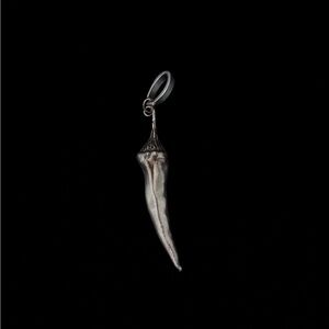 Sterling Silver  Chili Pepper Pendant from European Designer